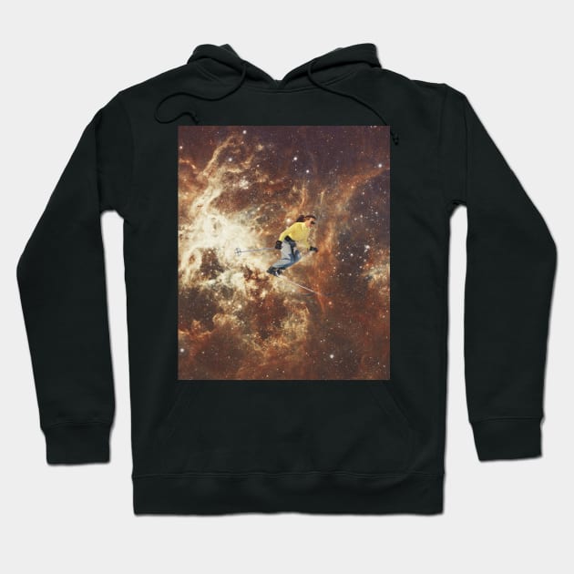 Ski in the galaxy Hoodie by CollageSoul